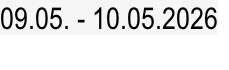 09.05. - 10.05.2026

