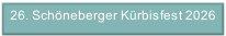 26. Schöneberger Kürbisfest 2026.